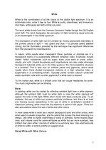 Referāts 'White Color', 1.