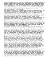 Eseja 'World Problems Today', 1.