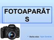 Prezentācija 'Fotoaparāts', 1.