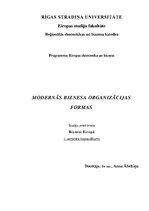 Konspekts 'Modernās biznesa organizācijas formas', 1.