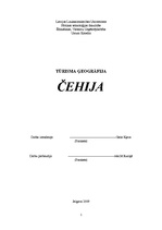 Referāts 'Čehijas ceļojuma plāns septiņām dienām', 1.