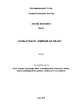 Referāts 'Vadības principi uzņēmumā SIA "Means"', 1.