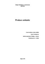 Prakses atskaite 'Vērošanas prakse pirmskolas iestādēs', 1.