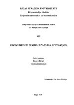 Konspekts 'Konkurence globalizācijas apstākļos', 1.