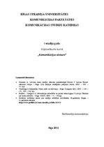 Konspekts 'Kopsavilkums kursā "Komunikācijas vēsture"', 1.