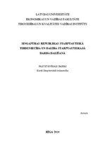 Referāts 'Singapūras starptautiskā tirdzniecība un dalība starptautiskajā darba dalīšanā', 1.