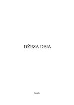 Konspekts 'Džeza deja', 1.