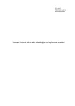 Referāts 'Koksnes ķīmiskās pārstrādes tehnoloģijas un iegūstamie produkti', 1.