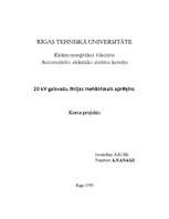 Referāts '20 kV gaisvadu līnijas mehāniskais aprēķins', 1.