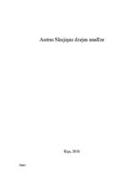 Eseja 'Austras Skujiņas dzejas analīze', 1.