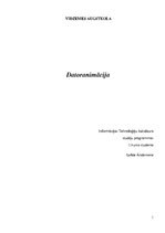 Referāts 'Datoranimācija', 1.