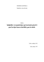Referāts 'Spilgtākie reorganizācijas apvienošanās piemēri Latvijas komercdarbībā un ārvals', 1.