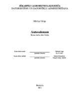 Referāts 'Datu bāze autosalonam', 1.