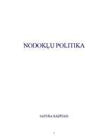 Referāts 'Nodokļu politika', 2.