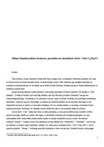 Referāts 'Milana Kunderas personība un ievērojamākais darbs "Joks"', 1.