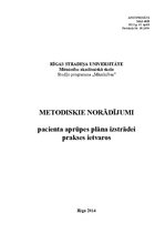 Prakses atskaite 'Aprūpes plāns IT/RAN pacientam ar aortokoronārās šuntēšanas operāciju un prezent', 1.