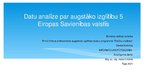 Prezentācija 'Datu analīze par augstāko izglītību piecās Eiropas Savienības valstīs', 1.