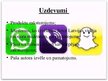 Prezentācija 'Komunikāciju platformu viedtālrunī salīdzinājums: WhatsApp, Viber, Snapchat', 3.