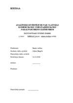 Konspekts 'Analītisks izvērtējums par 3 Latvijas komercbanku sniegtajiem banku pakalpojumie', 1.