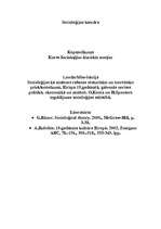 Konspekts 'Socioloģijas klasiskās teorijas', 1.