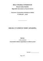 Referāts 'Reklāma un patērētāju tiesību aizsardzība', 1.