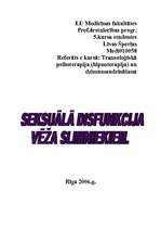 Referāts 'Seksuālā disfunkcija vēža slimniekiem', 1.
