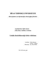 Konspekts 'Lokāla daudzdimensiju kuba veidošana', 1.