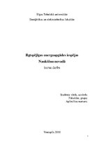 Referāts 'Atjaunojamie enerģijas resursi - Naukšēnu novads', 1.