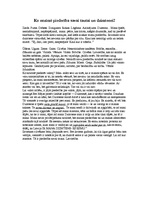 Eseja 'Ko nozīmē piederība savai tautai un dzimtenei?', 1.