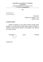 Paraugs 'Atbildes vēstule', 1.