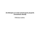 Referāts 'Juridiskajām personām piemērojamie piespiedu ietekmēšanas līdzekļi', 1.
