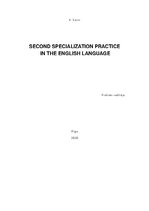 Prakses atskaite 'Second Specialization Practice  in the English Language', 1.