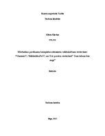 Referāts 'Mārketinga pasākumu kompleksa elementu salīdzināšana trīs restorānos', 1.