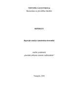 Referāts 'Regresijas analīzes izmantošana ekonomikā', 1.