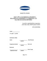 Diplomdarbs 'Inovatīva e-komercijas projekta realizēšanas ietekme uz uzņēmuma AAS "Baltikums"', 1.