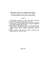 Eseja 'Ekoloģisms. Jaunie kreisie un jaunie labējie', 1.