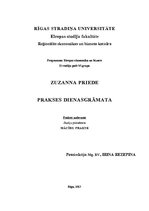 Prakses atskaite 'Prakses dienasgrāmata', 1.