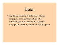 Prezentācija 'Tīkla skaitļošanas iespējas un perspektīvas telekomunikāciju jomā', 2.