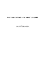 Paraugs 'Profesionālie uzdevumi sociālajā darbā', 1.