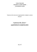 Biznesa plāns 'SIA "Šarms" paplašināšanas stratēģiskais plāns', 1.