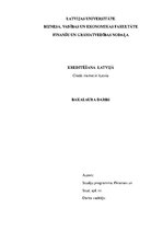 Diplomdarbs 'Kreditēšana Latvijā', 1.