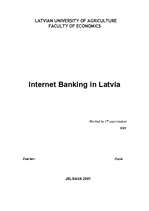 Eseja 'Internet Banking in Latvia', 1.