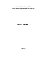 Prakses atskaite 'Detektēšanas bloks', 1.