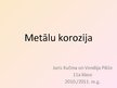 Prezentācija 'Metālu korozija', 1.