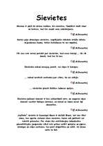 Konspekts 'Ē.M.Remarka atziņas par sievietēm', 1.