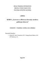 Konspekts 'Orientālisma nozīmes E.Saida skatījumā', 1.