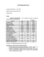 Prakses atskaite 'Mārketinga audita izziņa', 1.