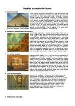 Konspekts 'Septiņi pasaules brīnumi', 1.