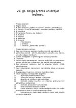 Konspekts 'Dzeja un proza 20.gadsimta beigās', 1.