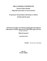 Referāts 'Sakarība starp divu vai vairāku pensiju plānu ienesīgumu laika posmā no 2012.gad', 1.